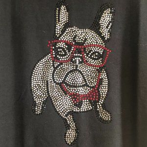 French Bulldog Rhinestone Tee shirt